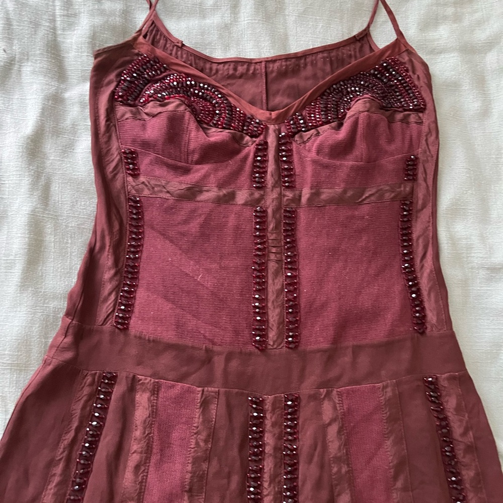 Vintage-Inspired Beaded Slip Dress Argentine designer. - Picture 3 of 9